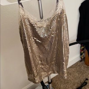 Spaghetti sequin shirt